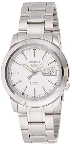 Seiko Herren Analog Automatik Uhr mit Edelstahl Armband SNKE49K1 von Seiko