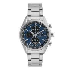 Seiko Herren-Uhr Quarz Edelstahl mit Edelstahlband SSC801P1, Blau von Seiko