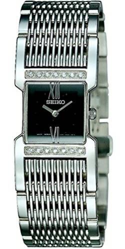 Seiko Watches SUJ271 Armbanduhr, Quarz, analog, mit Edelstahl-Armband, silberfarben, silberfarben, Silber von Seiko