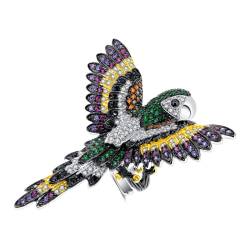 Seinerzeit SZA-1990-167 Damenring Falco Papagei 925 Silber von Seinerzeit