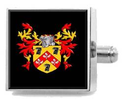 Anderson Manschettenknöpfe Schottland Heraldik Wappen Sterlingsilber Graviert Box von Select Gifts