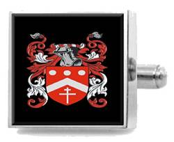 O'Toole Manschettenknöpfe Irland Heraldik Wappen Sterling Silber Gravur Nachricht Box von Select Gifts