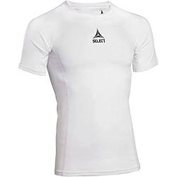 Select Herren Funktionsshirt-660001 T-Shirt, Weiß, XL von Select