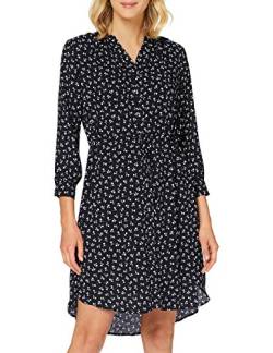 Selected Femme NOS Damen SLFDAMINA 7/8 Dress B NOOS Kleid, Black/AOP:Flower AOP, 36 von SELECTED FEMME