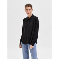 SELECTED FEMME Blusenshirt Legere Hemd Bluse Sommer Oberteil Canvas SLFVIVA (1-tlg) 5551 in Schwarz-2 von Selected Femme