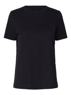 Selected Femme Damen SFMY Perfect SS Tee-Box Cut NOOS T-Shirt, Schwarz (Black), 42 (Herstellergröße: XL) von Selected Femme