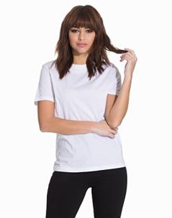 Selected Femme Damen SFMY Perfect SS Tee-Box Cut NOOS T-Shirt, Weiß (Bright White), 42 (Herstellergröße: XL) von Selected Femme