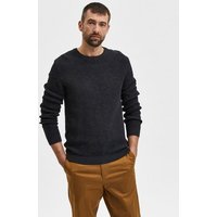 SELECTED HOMME Rundhalspullover SLHVINCE LS KNIT BUBBLE CREW NECK NOOS von Selected Homme