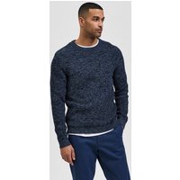 SELECTED HOMME Rundhalspullover SLHVINCE LS KNIT BUBBLE CREW NECK NOOS von Selected Homme