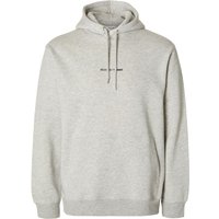 Selected Herren Kapuzenpullover Hoodie SLHHANKIE LOGO - Regular Fit von Selected Homme