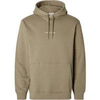 Selected Herren Kapuzenpullover Hoodie SLHHANKIE LOGO - Regular Fit von Selected Homme