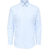 SELECTED Businesshemd, Slim-Fit, Kent-Kragen, Baumwolle, für Herren, blau, S von Selected