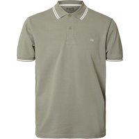SELECTED Poloshirt, Kurzarm, Bio-Baumwolle, für Herren, grün, XL von Selected