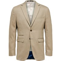 SELECTED Sakko, Slim Fit, Reverskragen, für Herren, beige, 44 von Selected