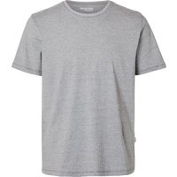 SELECTED T-Shirt, Rundhals-Ausschnitt, für Herren, grau, L von Selected