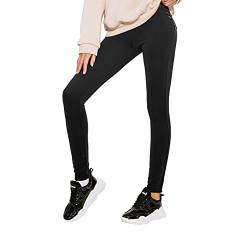 Selente #Fashionista Damen Leggings/Stretch Hose in trendigem Design, Schwarz Klassisch, Größe S von Selente
