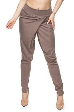 Selente #Fashionista Damen Stoffhose (Made in EU), Haremshose Beige, Gr. L-XL von Selente