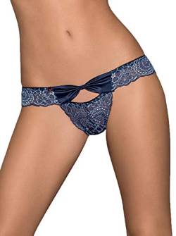 Selente Love & Fun attraktiver und bequemer Damen Tanga, mit zarter Spitze, (L-XL, Blau) von Selente