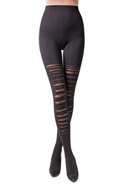 Selente Lovely Legs Damen Strumpfhose in Strapsstrumpf-Optik, made in EU, Schwarz, Gr. L von Selente