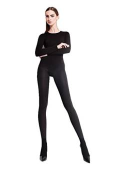 Selente Lovely Legs extravagante Damen Strumpfhose, made in EU, in winterlich-warmer Ausführung, 100 DEN, Schwarz, Gr. M von Selente