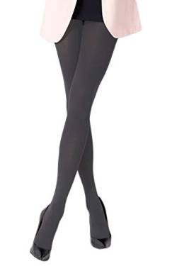 Selente Lovely Legs extravagante Damen Strumpfhose, made in EU, in winterlich-warmer Ausführung, 180 DEN, grafit, Gr. M von Selente
