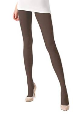 Selente Lovely Legs extravagante Damen Strumpfhose, made in EU, in winterlich-warmer Ausführung, 180 DEN, kaffeebohne, Gr. S von Selente