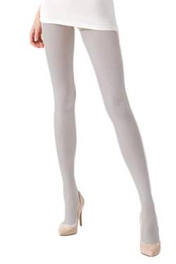 Selente Lovely Legs extravagante Damen Strumpfhose, made in EU, in winterlich-warmer Ausführung, 180 DEN, mausgrau, Gr. M von Selente