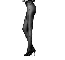Selente Lovely Legs raffinierte Damen Strumpfhose mit Spinnenmotiv, 30 DEN, schwarz-Spinnenmotiv, Gr. L von Selente