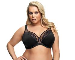 Selente My Secret K441 Damen Soft-BH große Größen Made in EU mit exklusivem Wäschenetz, Schwarz Spitze, Gr. 85G von Selente