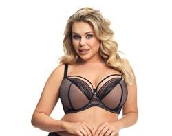 Selente My Secret K671 Damen Soft-BH große Größen Made in EU mit exklusivem Wäschenetz, Schwarz 2, Gr. 85J von Selente