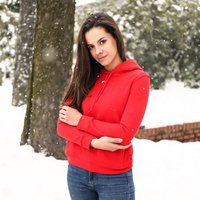 Selenzia Kapuzenpullover Selenzia Damen Hooded Sweat Lady-Fit Hoodie Kapuzenpullover von Selenzia