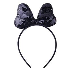 Pailletten Stirnband Bowknot Form Hair Hoop Zarte Partei Kopfschmuck Hair Band Geburtstag Party Bankett Kostüm Requisiten Haarberichte für Frauen Zierliche Pailletten Bowknot Dekoratives Haarreifen von Selma.