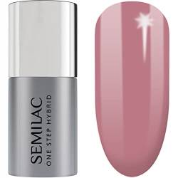 S201 Semilac One Step Hybrid Nagellack 3in1 Earth Pink 5 ml Innovative UV LED Colour Nail Polish von Semilac