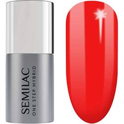 S530 Semilac One Step Hybrid Nagellack 3in1 Rot Farb Scarlet 5 ml Innovativ UV LED Farblack Nail Polish von Semilac