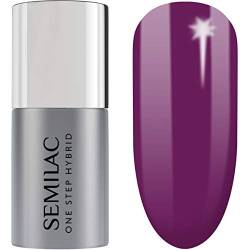 S760 Semilac One Step Hybrid Nagellack 3in1 Lila Farb Hyacinth Violet 5 ml Innovativ UV LED Farblack Nail Polish von Semilac