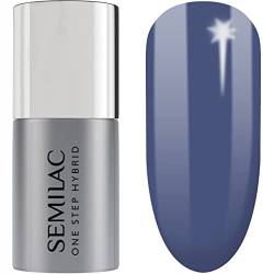 S850 Semilac One Step Hybrid Nagellack 3in1 Calm Ocean Blue 5 ml Innovative UV LED Colour Nail Polish von Semilac
