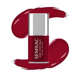 Semilac One Step 3in1 UV Nagellack S575 Dark Red 7ml von Semilac