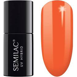 Semilac UV Nagellack 045 Electric Orange 7ml Kollektion Tropical Drinks von Semilac