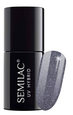 Semilac UV Nagellack 107 Steel Gray 7ml Kollektion Black&White von Semilac