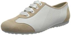 Semler Damen Nele - G Sneaker, Camel Weiss, 39.5 EU Schmal von Semler