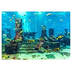 Aquarium-Aufkleber, Aquarium-Hintergrund, PVC-Korallen-Aquarium-Hintergrund, Unterwasser-Poster, Wanddekoration, Aufkleber (122 x 46 cm) von Semme
