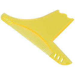 Bartformer, Transparenter Herren-Bartformer Zur Bartpflege und -pflege für Männer Kiefer-Wange-Hals-Linie (Transparentes Gelb) von Semme