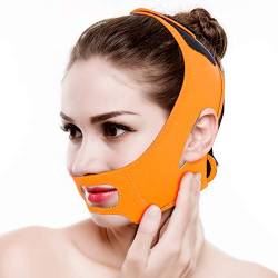 Gesichtsabnehmen-Masken-Aufzug-Gesichts-Gurt straffen Haut-Verband, Doppelkinn entfernen Gewichts-Verlust-Verband justierbar(Orange) von Semme