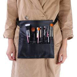 Make-up Pinsel Tasche, einstellbare weiche PU-Leder 22 Taschen Halter Schürze Gürteltasche kosmetische Aufbewahrungstools von Semme
