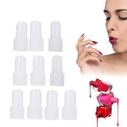 Nagellack Beschützer,10Pcs/set Finger Nagel Schablonen Nagelverlängerung Beschützer Spitzen Nagellack Lack Beschützer Halter Maniküre Nagel Kunst Spitzen Abdeckungs Schild von Semme