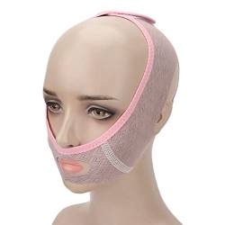 Verstellbarer V-Gesichtsgürtel, Hautstraffender Verband für Doppelkinn, Nasolabialfalten mit Anti-Falten-Gesichtskontur-Schlankheitsgurt von Semme