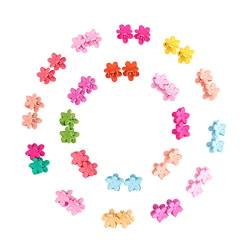 Haarspangen, SenPuSi 40 Stück Mini Haarclips Blumen Mini Haarspangen Klaue Haarspangen Claw Haar Greifer Hairpin Mehrfarbige Haarspange für Frauen und Mädchen von SenPuSi