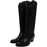 Sendra Boots 17384 Schwarz Stiefel Rahmengenähte Damen Lederstiefel von Sendra Boots