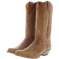 Sendra Boots 2073 Pico 023 Herren Westernstiefel Braun Cowboystiefel von Sendra Boots