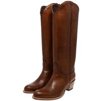 Sendra Boots DEBORA 17384 Braun Stiefel Rahmengenähter Damen Lederstiefel von Sendra Boots